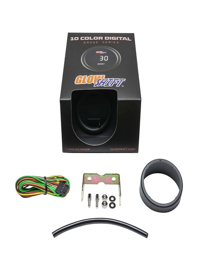 GlowShift 10 Color Digital 140 MPH Speedometer Gauge Kit - Multi-Color LED Display - Tinted Lens - 2-1/16" (52mm) - Image 5