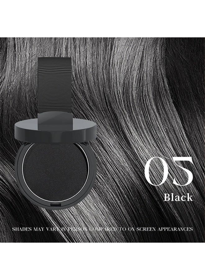 مايتشير بودرة ظل خط الشعر، بودرة خط الشعر السحرية لتغطية خط الشعر فورًا، خافي عيوب جذور الشعر مع قطعة نفخ لتغطية الجذور للشعر الخفيف، مقاومة للماء (أسود) - Image 3