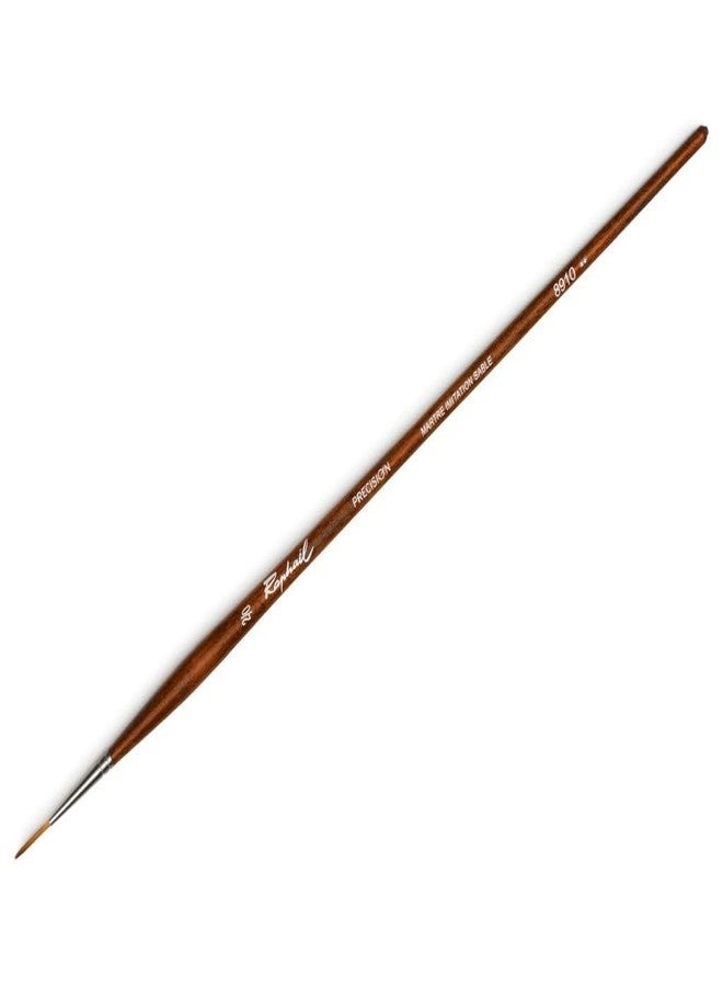 Raphael Precision 8910 Long Handle Brush, Liner, 2/0, Natural