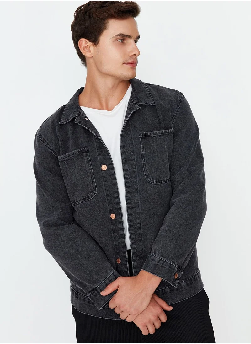 trendyol Mid Wash Denim Jacket