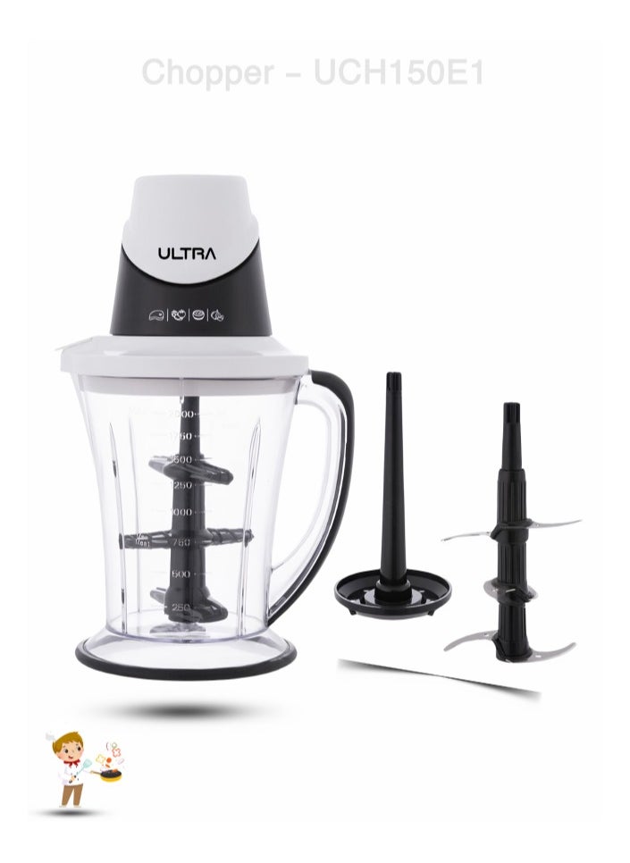 Ultra Ultra Chopper, 500W, with Attachments, White Color - UCH150E1  - Image 1