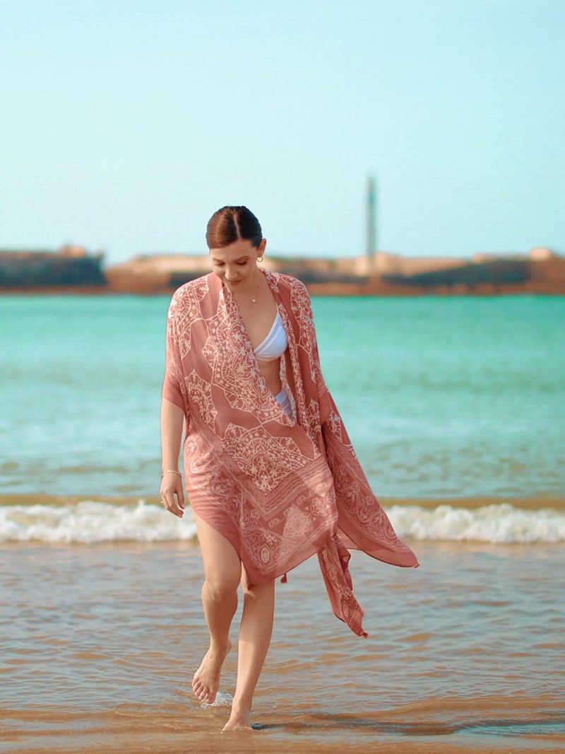 Breezy Lane Kimonos for Women Beach Coverup Boho Swimsuit Coverups Beachwear Bohemian Kimono Cardigans Summer Vacation Wear - Image 4