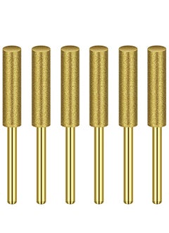 KASTWAVE Titanium Plated Diamond Sharpening Wheels, 3/16 Inch Electric Replacement Sharpening Stones for Electric Chainsaw Sharpener  - Image 1