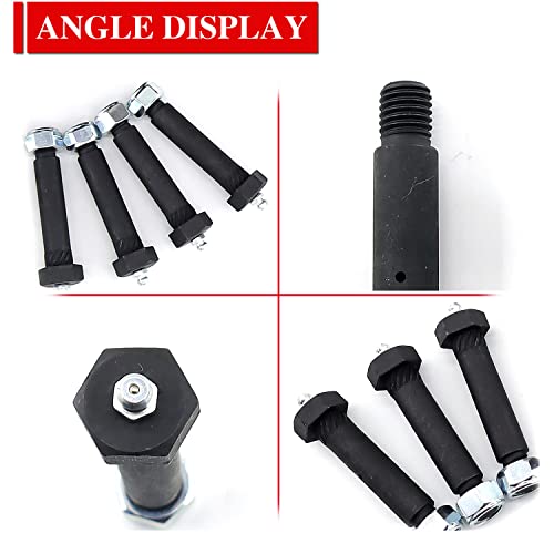 RJSPHH Trailer Axle Spring Shackle Greaseable Spring Bolt 9/16 x 3 （14pcs） - Image 2