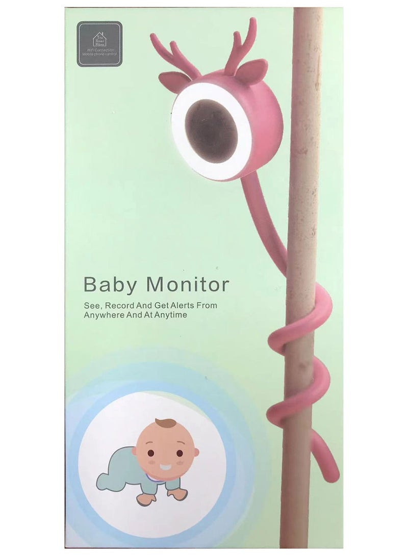 HD network baby monitor wireless remote camera support lullaby temperature and humidity detection timing - Image 4