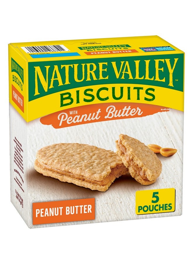 Nature Valley بسكويت ناتشر فالي، زبدة الفول السوداني، 1.35 أونصة، 5 قطع - Image 1