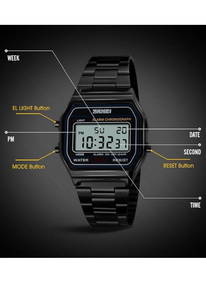 SKMEI Skmei 1474 Black Watch For Men  - Image 5