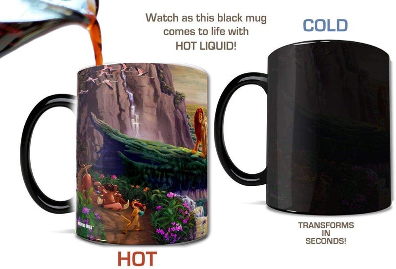 Morphing Mugs Disney  The Lion King  Return to Pride Rock  Thomas Kinkade  One 11 oz Color Changing Heat Sensitive Ceramic Mug  Image Revealed When HOT Liquid Is Added - Image 3