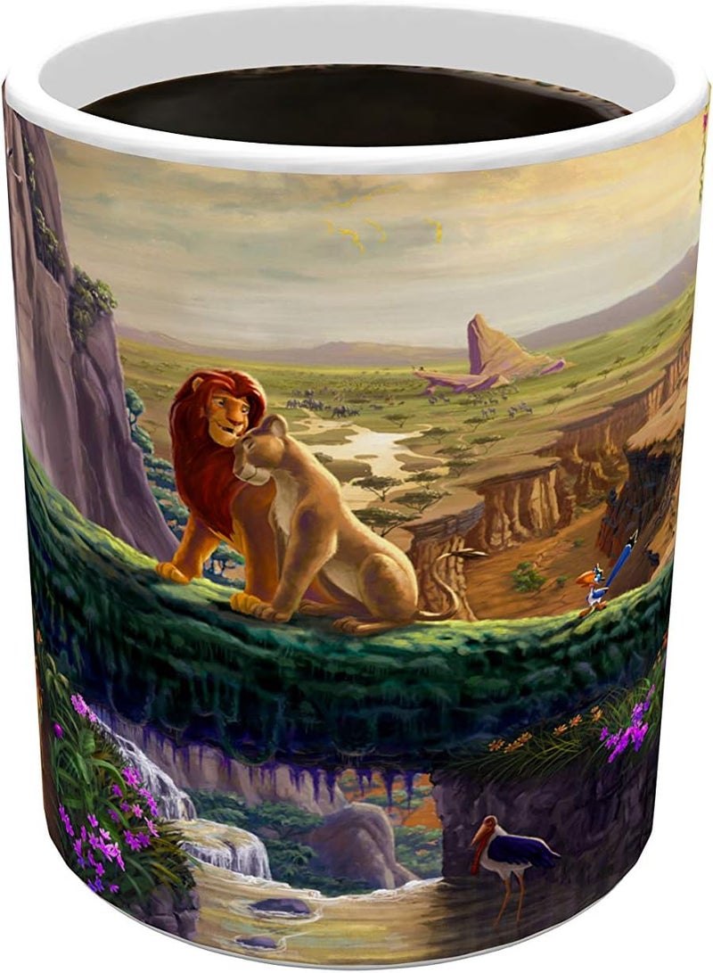 Morphing Mugs Disney  The Lion King  Return to Pride Rock  Thomas Kinkade  One 11 oz Color Changing Heat Sensitive Ceramic Mug  Image Revealed When HOT Liquid Is Added - Image 5