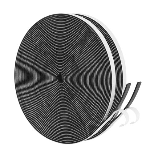 Yotache Thin Weather Stripping 14 x116 Foam Gasket Seal Tape for Window Sliding Door Jamb Speaker Dashboard 2 Strips x 33 Ft Each Total 65 Feet Long