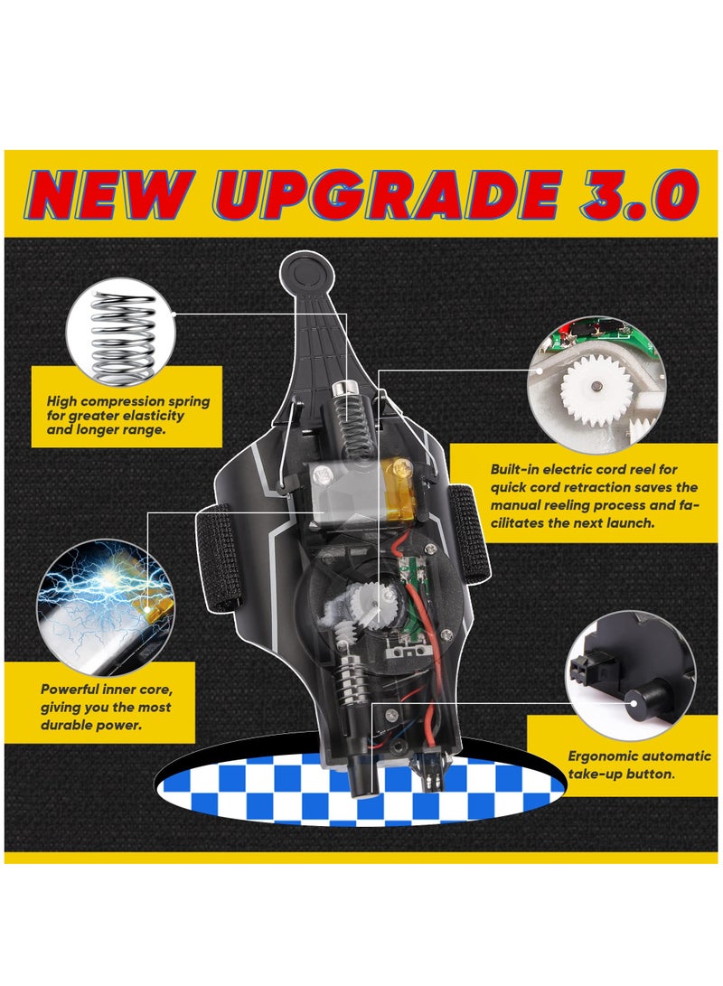 Excefore Web Shooter Launcher String Toy, Electric Reel-in Spider Web Shooters Real Silk [9.5ft Range], Toy for Kids Superhero Role-Playing,Black - Image 3