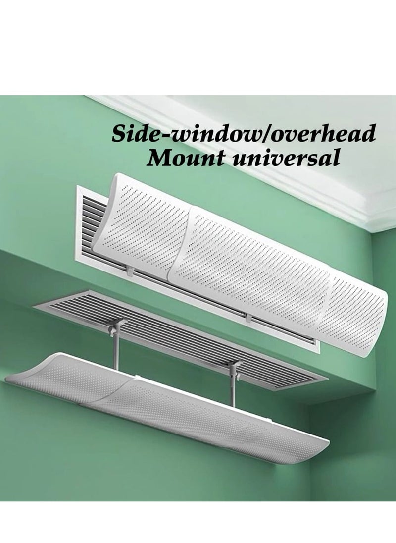 Generic - Model TY-DF-AC, adjustable size central air conditioner windshield: 83 - 120CM freely adjustable size, 16CM scientific height, perforated design for efficient air flow - Image 1