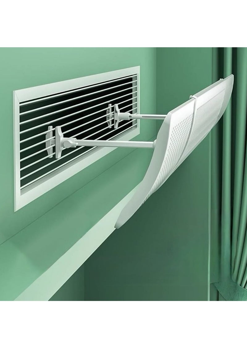 Generic - Model TY-DF-AC, adjustable size central air conditioner windshield: 83 - 120CM freely adjustable size, 16CM scientific height, perforated design for efficient air flow - Image 1