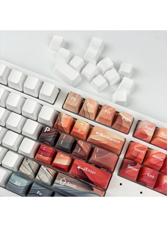 White PBT Blank Key Cap Material Easy To Color 120 Small Full Set Of Mechanical Keyboard Key Cap DIY Key Cap-Colour:Oem Blank Keycap Material 120 Keys - Image 4