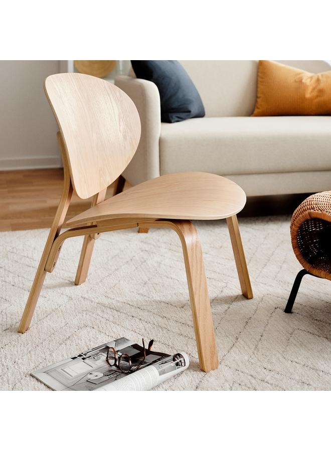 إيروريكس كرسي مريح، قشرة خشب البلوط المصبوغ باللون الأبيض - Image 4