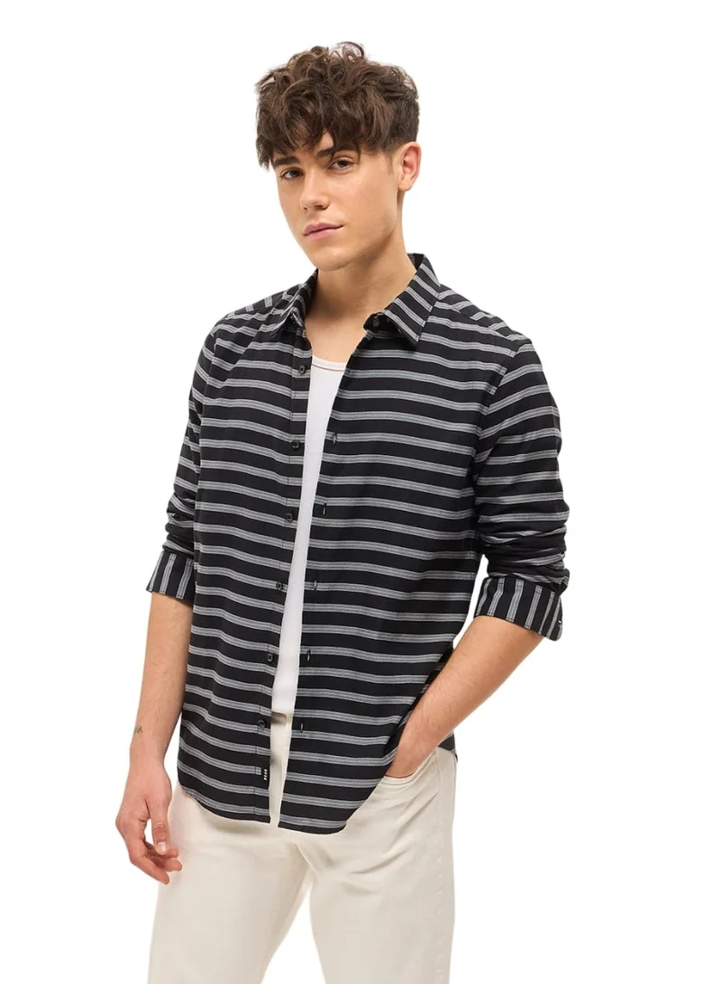 THE BEAR HOUSE Cotton Shirt for Men | Slim Fit, Long Sleeve, Casual & Formal Wear | Soft, Breathable Fabric for Office, Everyday, & All-Season Use in Classic & Trendy