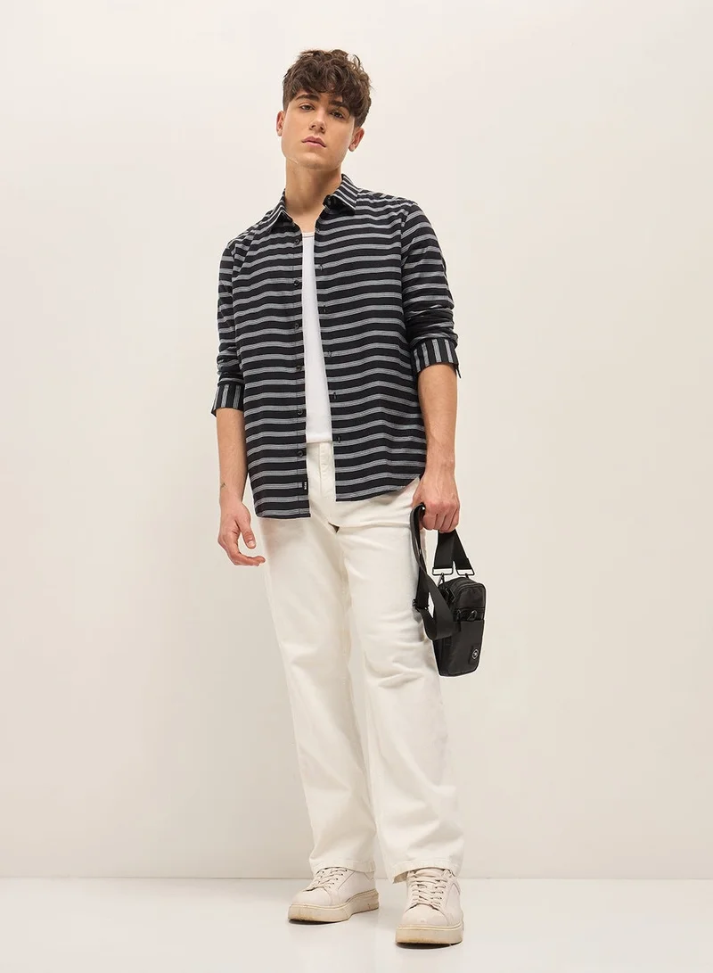 THE BEAR HOUSE  Cotton Shirt for Men | Slim Fit, Long Sleeve, Casual & Formal Wear | Soft, Breathable Fabric for Office, Everyday, & All-Season Use in Classic & Trendy for Men | Best Price UAE