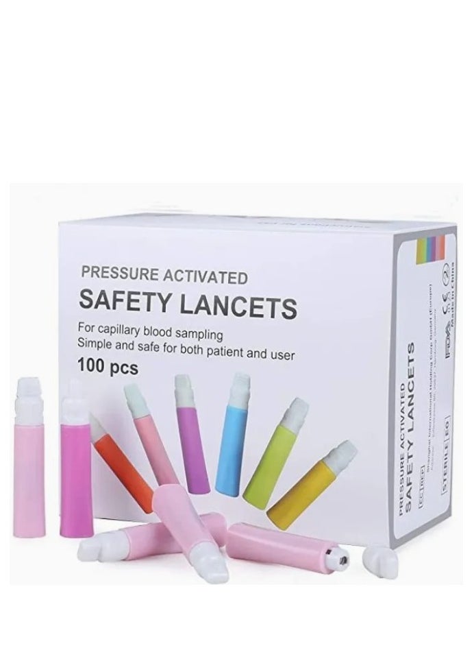 Generic 100 Piece Sterile Use Safety Lancets 