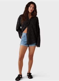 American Eagle Embroidered Button Down Shirt  - Image 3