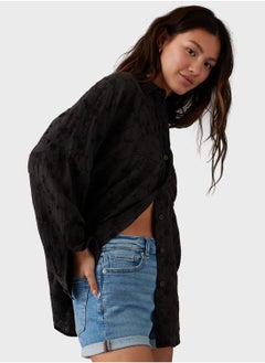 American Eagle Embroidered Button Down Shirt  - Image 1