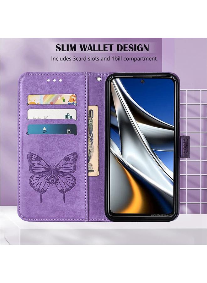 S-TOP Case For Nokia XR20 Embossed Butterfly Leather Phone Case - Image 4