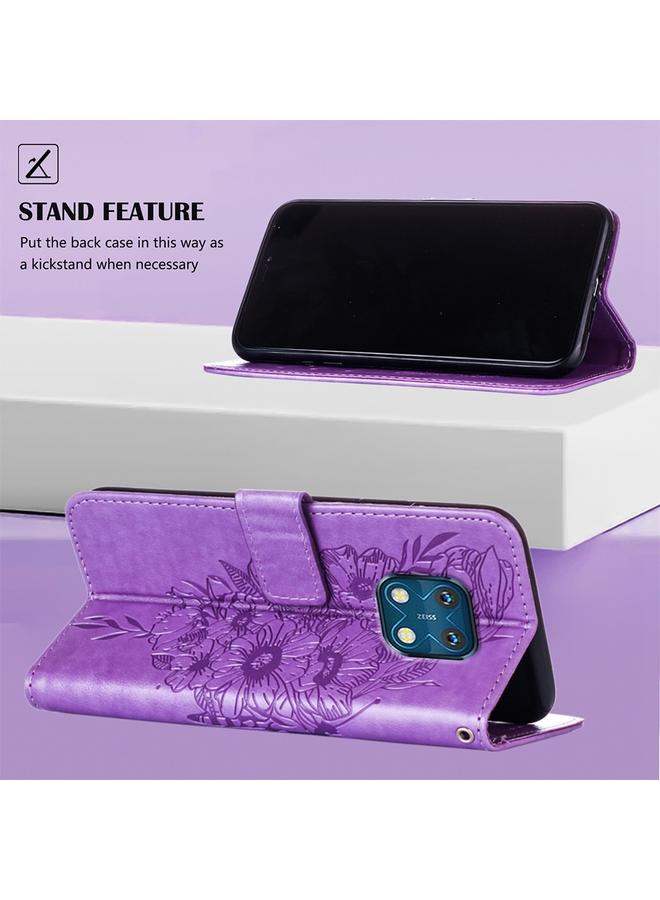 S-TOP Case For Nokia XR20 Embossed Butterfly Leather Phone Case - Image 3