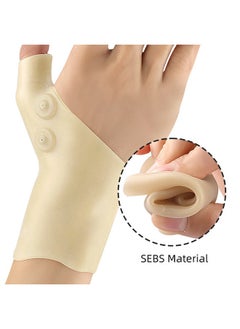 Thumb Wrist Support Brace, 2 PCS Elastic Gel Arthritis Fingerless Glove with Magnetotherapy,Waterproof Compression Sleeve Splint for Sprained,Tendonitis,Carpal Tunnel Hand Joint Pain Relief - pzsku/Z2290C52EE565019C15D5Z/45/_/1731398997/12745ca9-3511-47a7-9a28-e34769d4178f