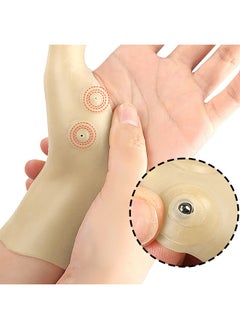 Thumb Wrist Support Brace, 2 PCS Elastic Gel Arthritis Fingerless Glove with Magnetotherapy,Waterproof Compression Sleeve Splint for Sprained,Tendonitis,Carpal Tunnel Hand Joint Pain Relief - pzsku/Z2290C52EE565019C15D5Z/45/_/1731399004/3be0b986-b54d-4481-8012-ad6c7a4eb205