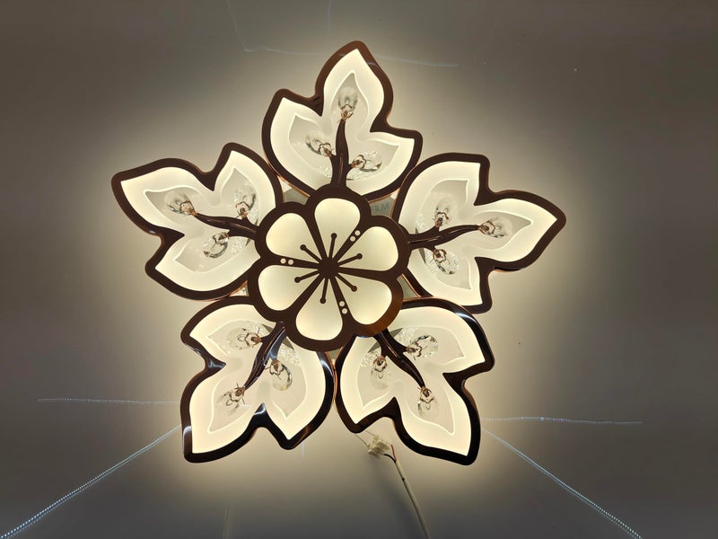 swanart Elegant Floral LED Ceiling Light – Artistic Flower Design Lighting for Living Room, Bedroom, Hallway – Stylish and Modern Home Décor Accent - Image 1