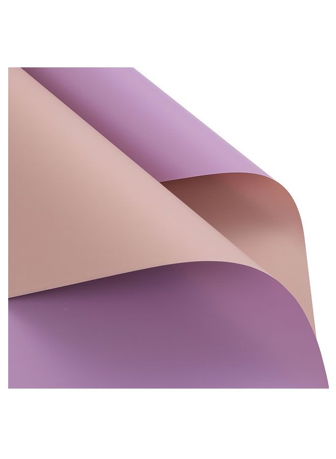 ZCM-HAPPY 40 Sheets Two-tone Gift and Bouquet Wrapping Paper 58x58cm - Image 1