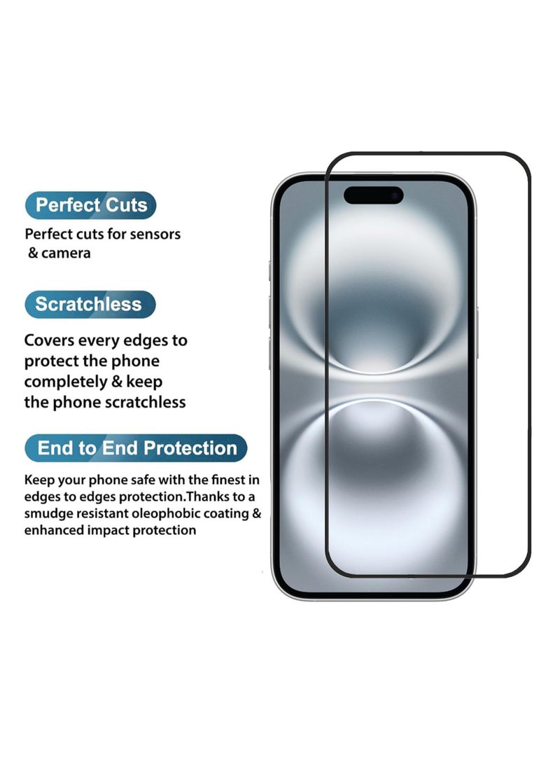 Screen Protector for iPhone 16 Plus tempered Glass Screen Protector 9H hardness Scratch Resistance iPhone 16 Plus edge to edge glass Tempered Glass - Image 5