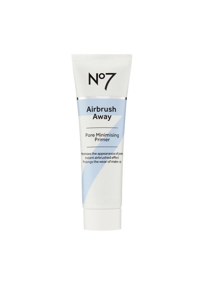 No7 Airbrush Away Pore Minimizing Facial Primer - Lightweight, Matte Primer & Pore Minimizer for Face - Makeup for Oily Skin (30ml)  - Image 1
