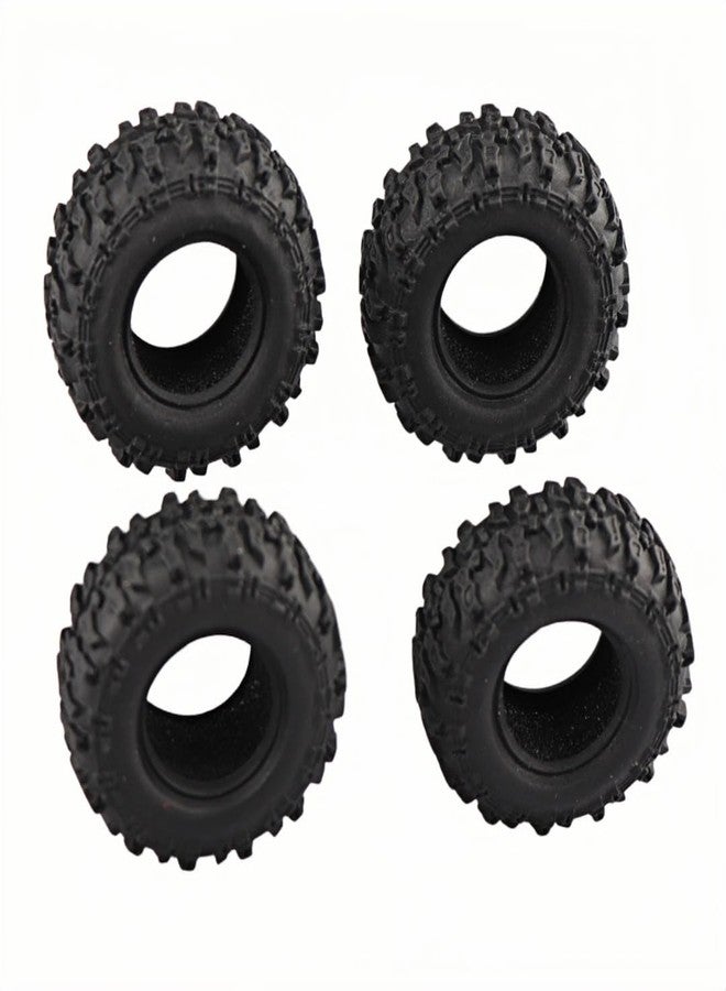 إطارات مطاطية من Aimrock، 4 قطع، مقاس 0.7 بوصة، لعجلات سيارات التحكم عن بعد Axial 1/30 SCX30 و Redcat 1/32 Ascent-32 RC Crawler - Image 3