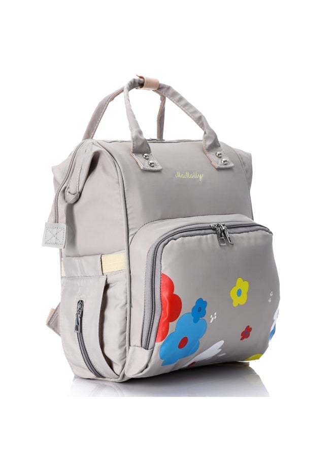 CROSSLAND Waterproof Diaper Backpack with Thermal Pockets – Multi-Function Baby Changing Bag for Moms - Image 1