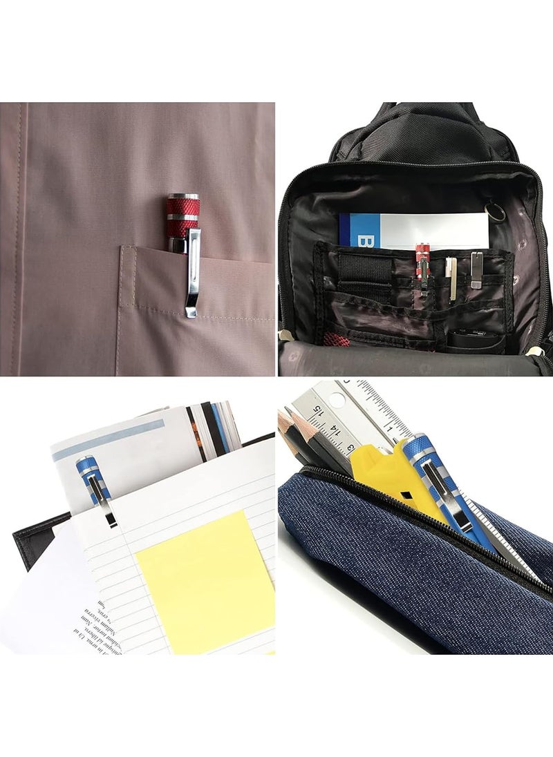 Serplex Serplex 2pcs Pocket Screwdriver Pen with Clip 8 In 1 Multitool Pen Screwdriver Mini Screwdriver Set Magnetic Portable Screwdriver Crossing Flathead Screwdriver for Repairing Installing Hand Tool  - Image 5