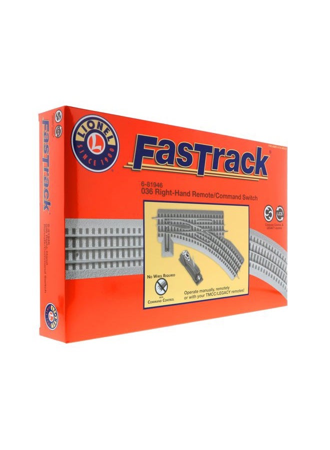 Lionel FasTrack O36 Remote/Command Switch RH, 10" (681946), Small - Image 3
