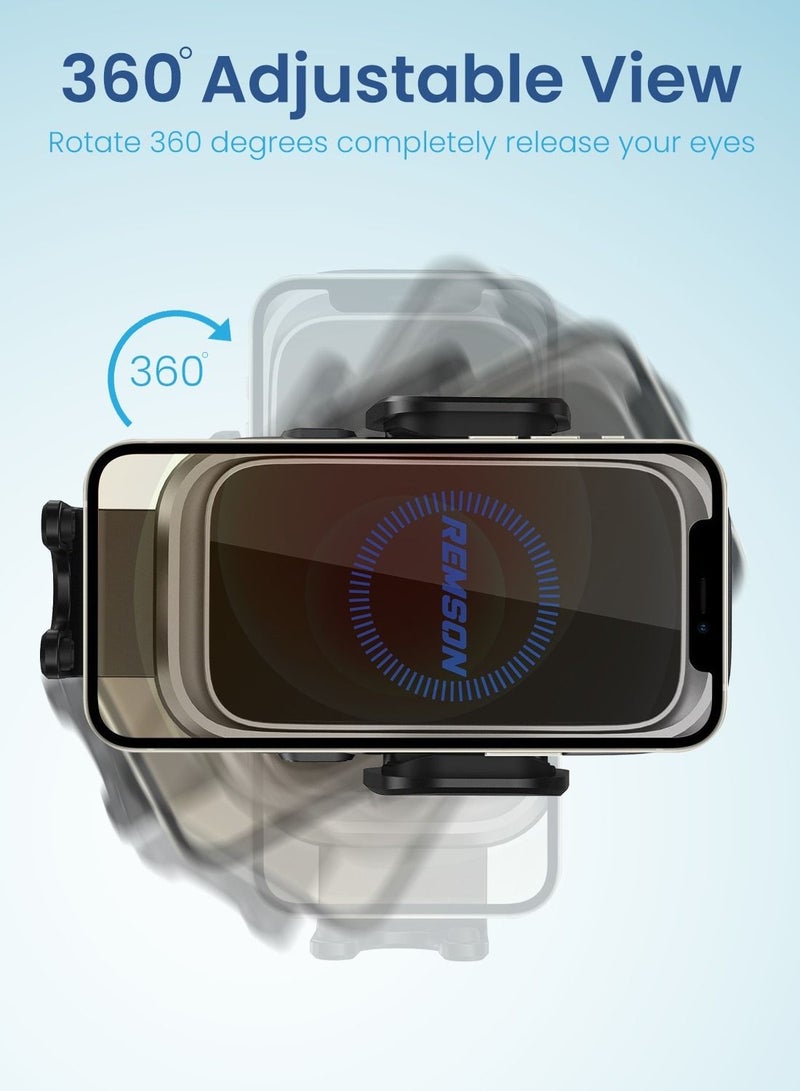 Remson 15W Wireless Charging Phone Mount Holder With Air Vent And Power Delivery  38W Car Charger - Image 4