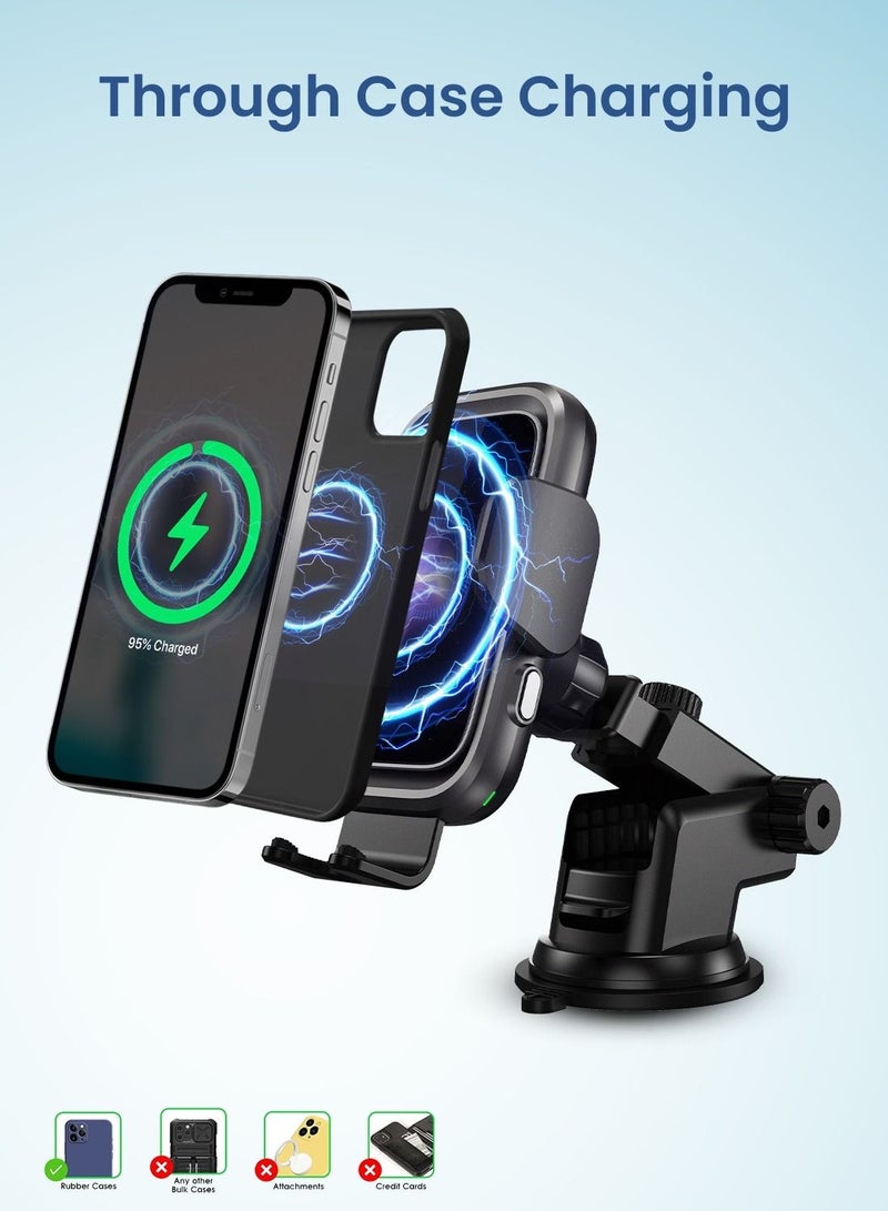Remson 15W Wireless Charging Phone Mount Holder With Air Vent And Power Delivery  38W Car Charger - Image 2