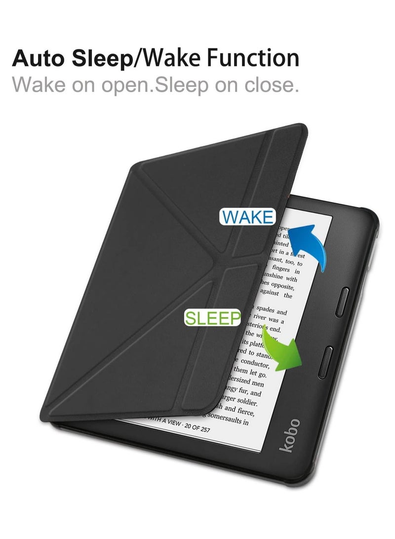 general Case Compatible with Kobo Sage 8 inch E-Reader released 2021, Soft Matte TPU Back Cover, Slim Smart Folio Cover with Magnetic Closure and Stand Function - Image 3