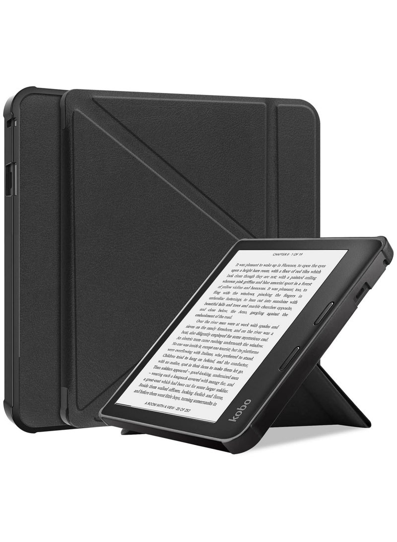 general Case Compatible with Kobo Sage 8 inch E-Reader released 2021, Soft Matte TPU Back Cover, Slim Smart Folio Cover with Magnetic Closure and Stand Function - Image 1