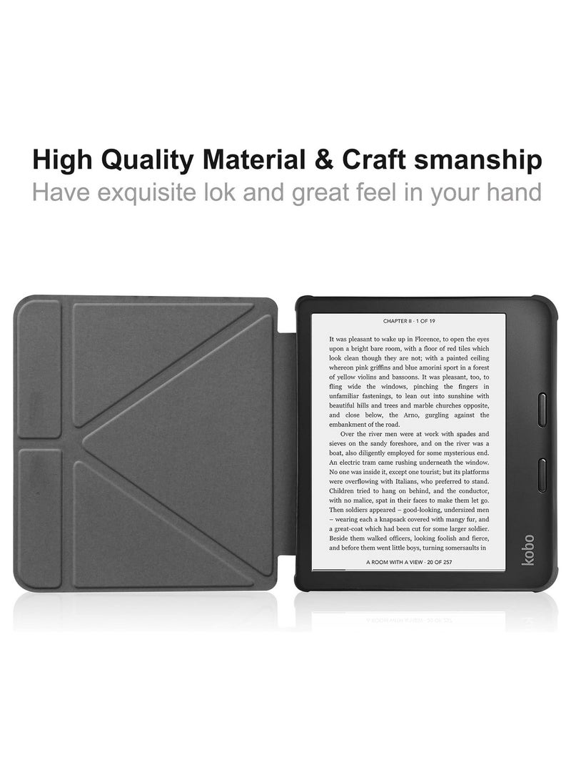 general Case Compatible with Kobo Sage 8 inch E-Reader released 2021, Soft Matte TPU Back Cover, Slim Smart Folio Cover with Magnetic Closure and Stand Function - Image 4