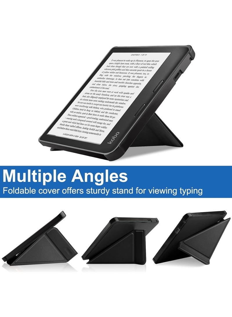 general Case Compatible with Kobo Sage 8 inch E-Reader released 2021, Soft Matte TPU Back Cover, Slim Smart Folio Cover with Magnetic Closure and Stand Function - Image 2