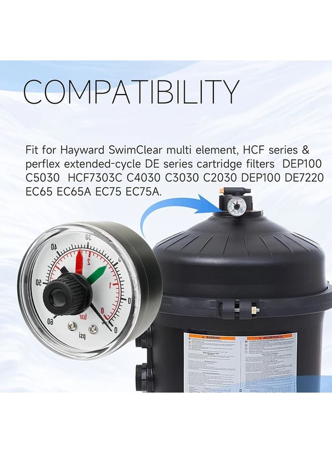 1 قطعة مقياس ضغط محوري لمضخة الرمل لاستبدال قرص العلاج المائي المهتز - Image 2