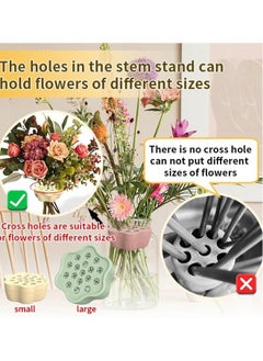 Generic Ikebana Stem Holder 3.5 Inch Florist Tool Silicone Bouquet Holder Floral Arrangement Tool Hanataba Flower Arranger DIY Flower Holder Twist Ring Arranger DIY Floral Projects for Vases Decor  - Image 4