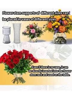 Generic Ikebana Stem Holder 3.5 Inch Florist Tool Silicone Bouquet Holder Floral Arrangement Tool Hanataba Flower Arranger DIY Flower Holder Twist Ring Arranger DIY Floral Projects for Vases Decor  - Image 2