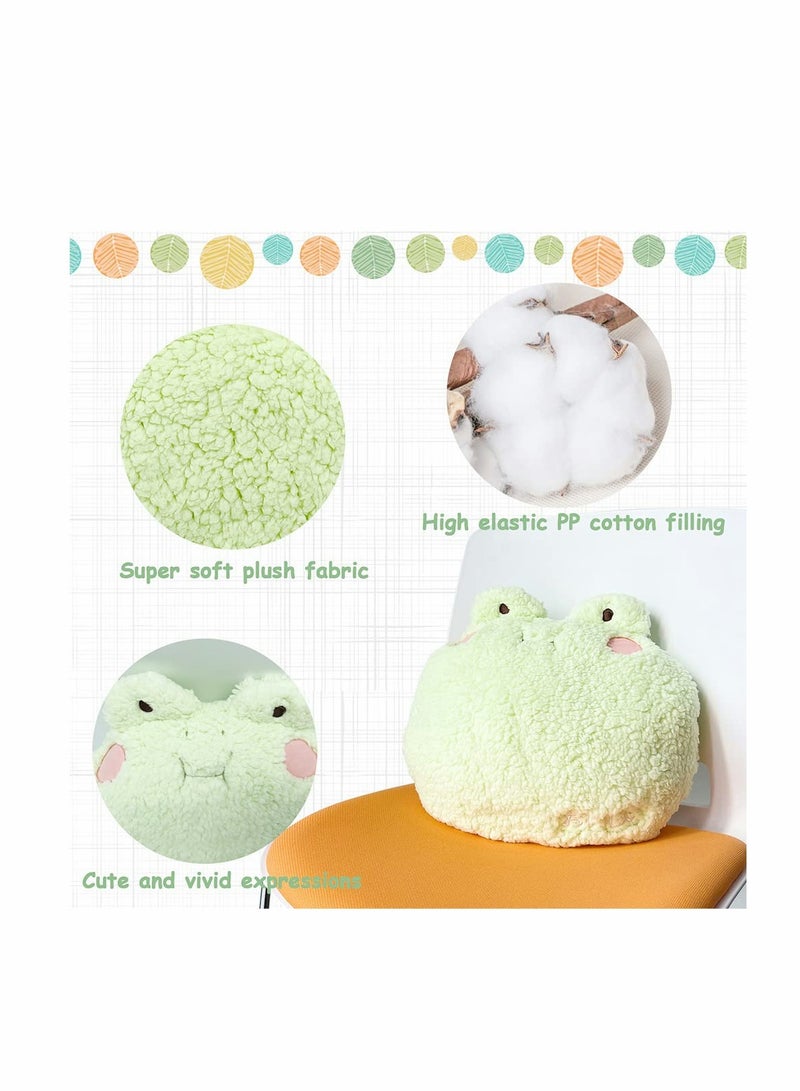 Excefore Frog Plush Pillow, Adorable Frog Stuffed Animal, Home Cushion Decoration Frog Plush Toy Throw Pillow Decorations Gifts for Women Kids Birthday - Image 2