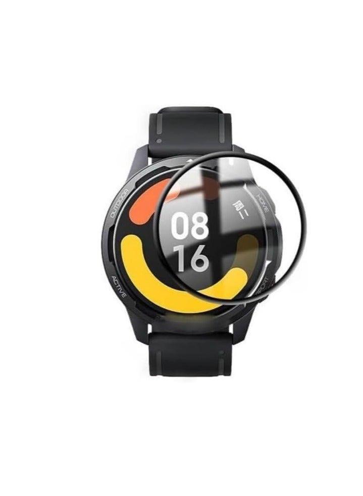 واقي شاشة ثلاثي الأبعاد ذو حواف ناعمة منحنية [مضاد للخدش] [خالٍ من الفقاعات] [مقاوم للكسر] [عالي الحساسية] (ليس زجاجيًا) لساعة Honor Watch 5 Ultra - Image 1