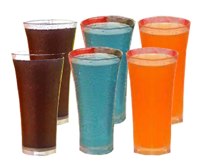 Everbuy Polycarbonate Pilsner Glass Juice Mocktail Lassi Glass for Better Head Retention Unbreakable Material6 Pcs Glass Set Made in India - Image 3