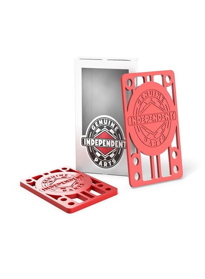 INDEPENDENT Trucks Skateboard Hardware Blk/Red + Tool + Risers + ABEC 5 Bearings - Image 4