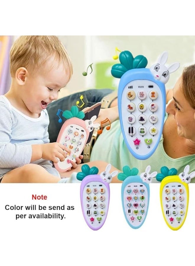 Cute Pet Shaped Pretend Play Musical Cell Phone Toy for Kids Toddlers with Music, Ringtones, Lights - Birthday Party Favors and Gifts for Girls Multicolored ( Assorted Colors) - Image 4